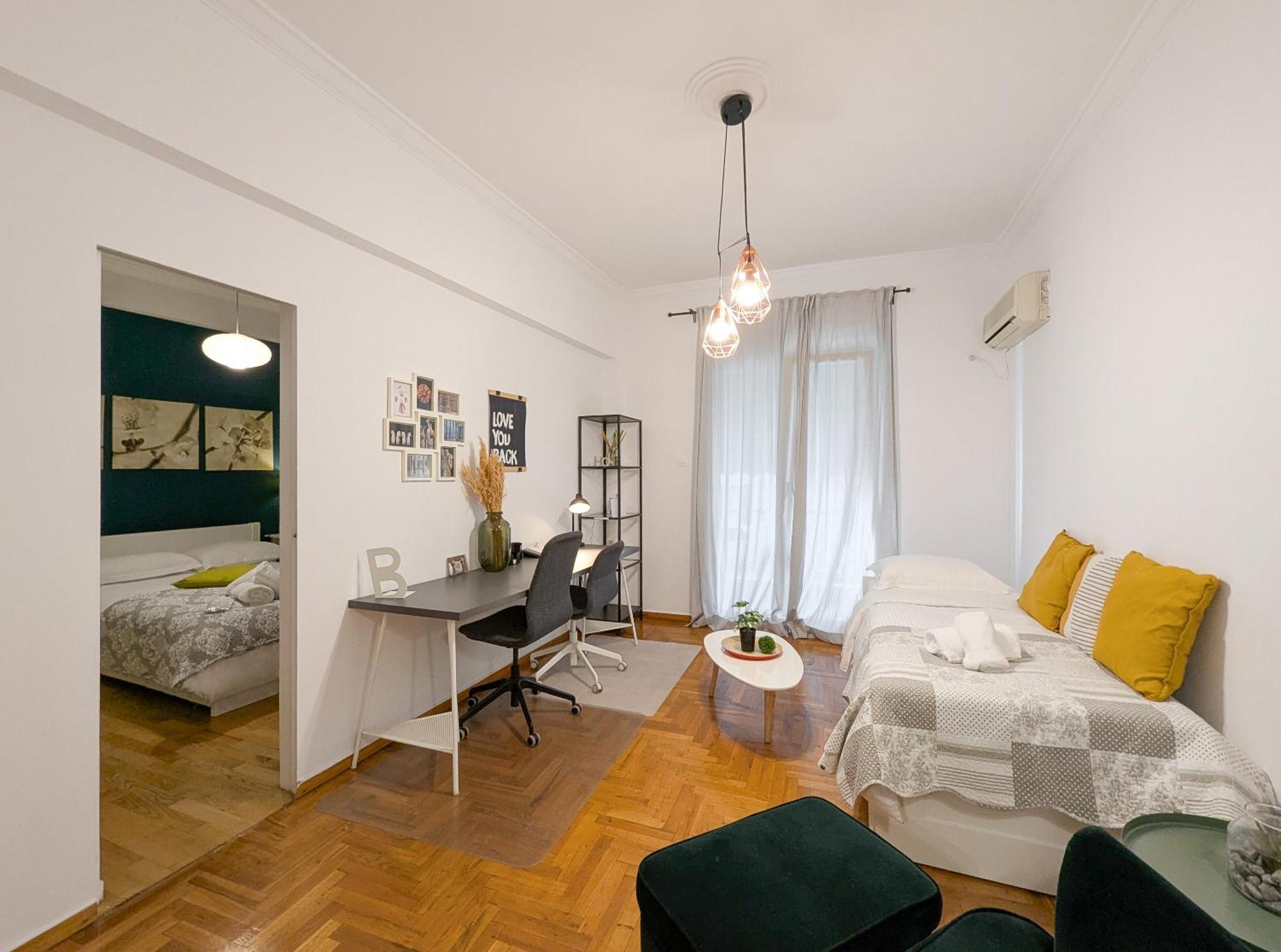 Spacious Apt For 5 Guests Next To Acropolis&Metro Athene Buitenkant foto
